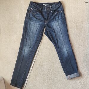 American Eagle Outfitters Dark Blue Boyfriend Jeans